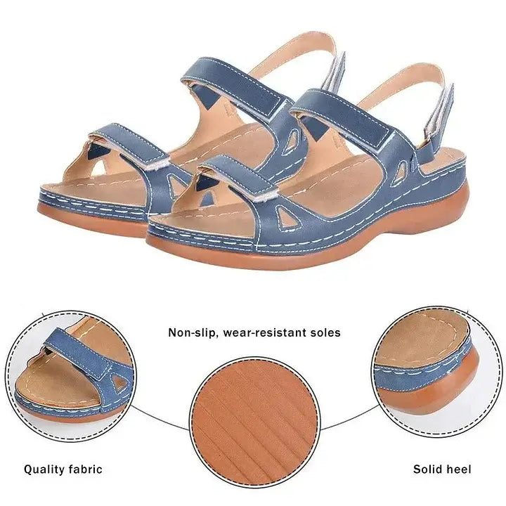 🔥Last Day Promotion 50% OFF - Women's Comfort Velcro Orthopedic Sandals