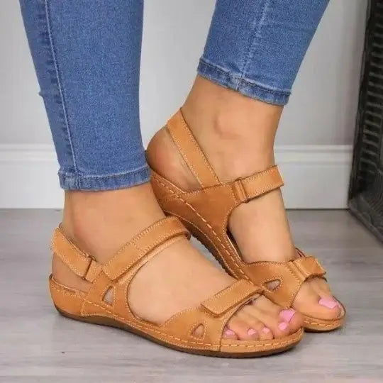 🔥Last Day Promotion 50% OFF - Women's Comfort Velcro Orthopedic Sandals