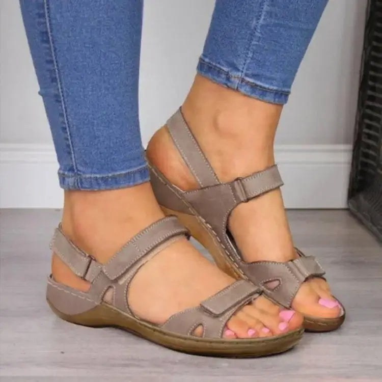 🔥Last Day Promotion 50% OFF - Women's Comfort Velcro Orthopedic Sandals